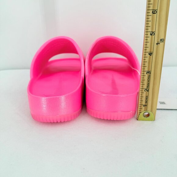 Nike Women's Calm Slide SE Hyper Pink Logo Slip-on Sandals Size 11 NWOB - Picture 12 of 12